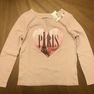 Glittery Paris Long-Sleeve Paris Shirt